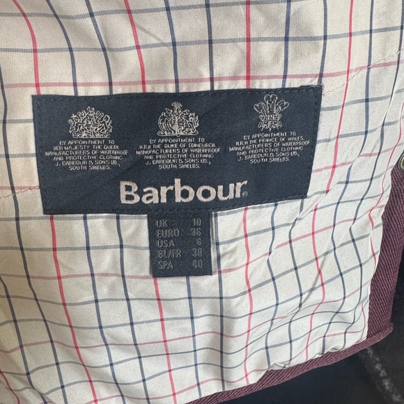 Barbour Quilted Burgundy Vest 6 - Picture 10 of 14